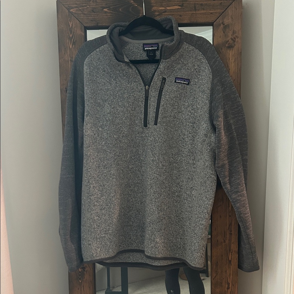 Patagonia Men's Zip-Up Sweater in Charcoal